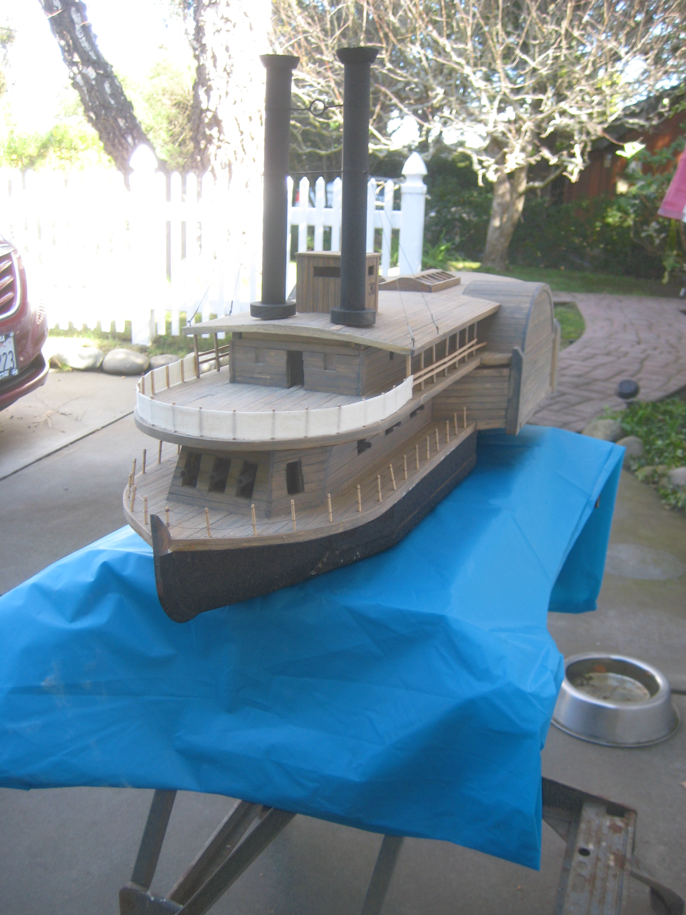Timberclad Civil War gunboat Peosta by Paul Reck and Tom Shea