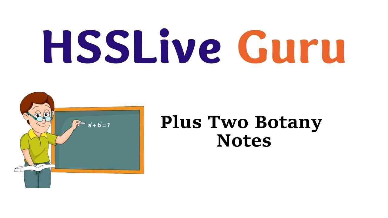 Plus Two Botany Notes Chapter Wise HSSLive Kerala