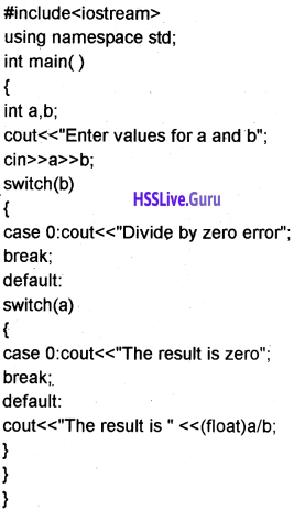 Plus One Computer Science Chapter Wise Questions and Answers Chapter 7 Control Statements 10