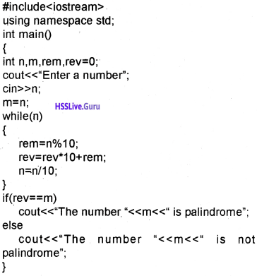 Plus One Computer Science Chapter Wise Questions and Answers Chapter 7 Control Statements 41