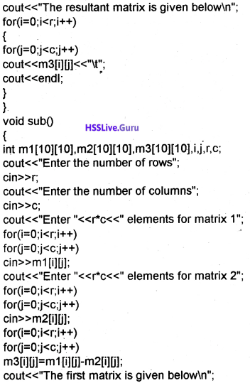 Plus One Computer Science Chapter Wise Questions and Answers Chapter 8 Arrays 35