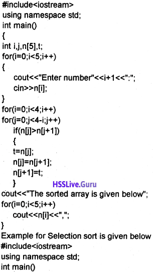 Plus One Computer Science Chapter Wise Questions and Answers Chapter 8 Arrays 6