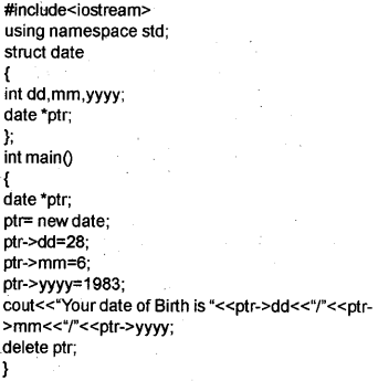 Plus Two Computer Science Chapter Wise Previous Questions Chapter 1 Structures and Pointers 22