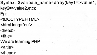 Plus Two Computer Science Chapter Wise Previous Questions Chapter 10 Server Side Scripting Using PHP 38