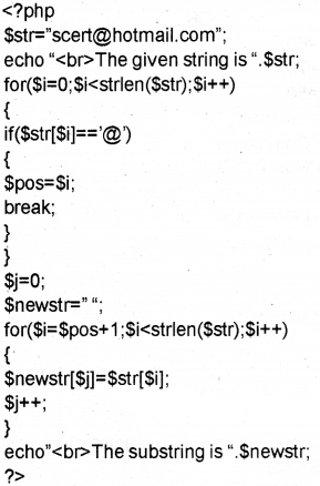 Plus Two Computer Science Chapter Wise Previous Questions Chapter 10 Server Side Scripting Using PHP 40