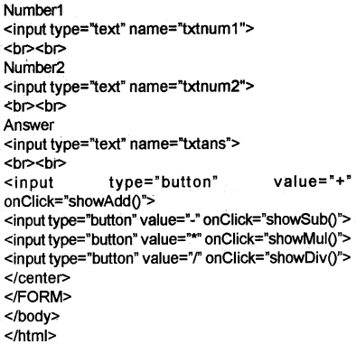 Plus Two Computer Science Chapter Wise Previous Questions Chapter 6 Client-Side Scripting Using JavaScript 3