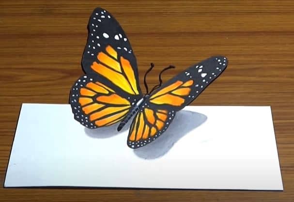 Read full profile whether you’re looking for something to fill five minutes or you need a fun activity to do wi. Butterfly Drawing How To Draw A 3d Butterfly Step By Step