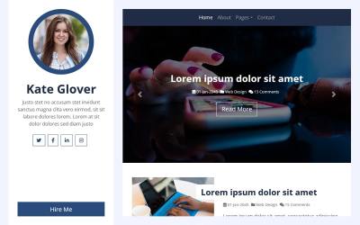 Personal Blog Template Free Download - HTML Codex