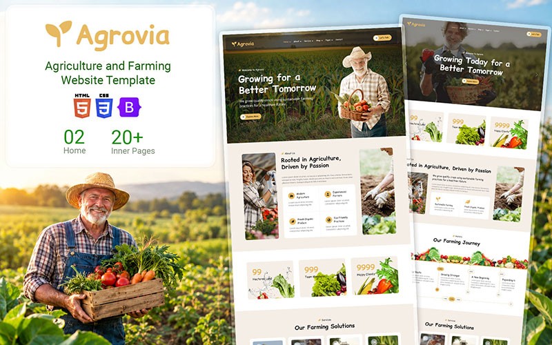 Agriculture Website Template