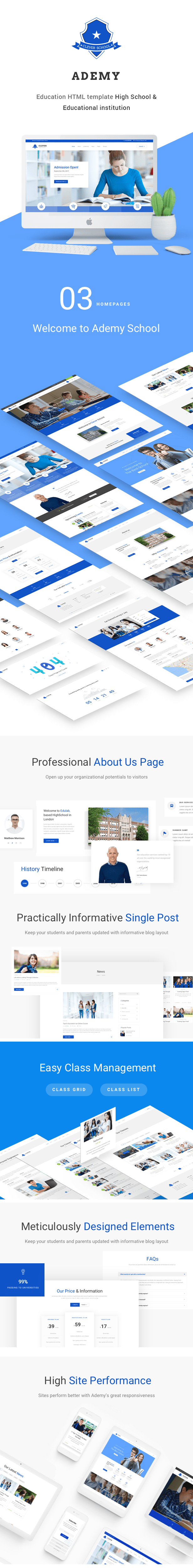 Ademy - College Website Template for Online Learning - 1
