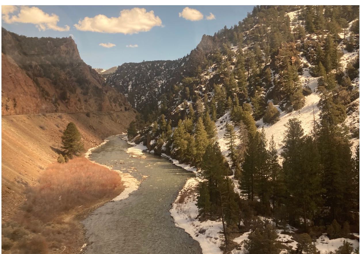 Colorado River canyon winter scene | htownnative