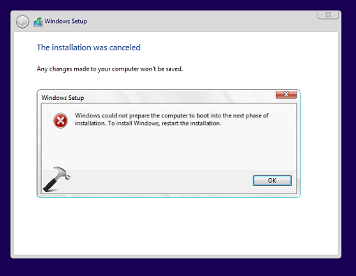 Windows keeps restarting during installation and upgrade. FIX Windows Could Not Prepare Computer To Boot...