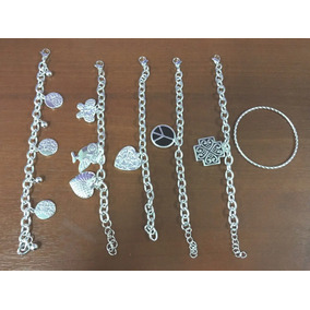 Pulseras Acero Quirurgico Mayorista Once Dijes Y Medallas