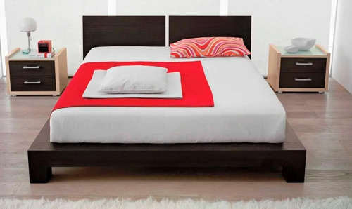 Cama Venecia King Size Cabecera Madera Madera Viva Mercado Libre