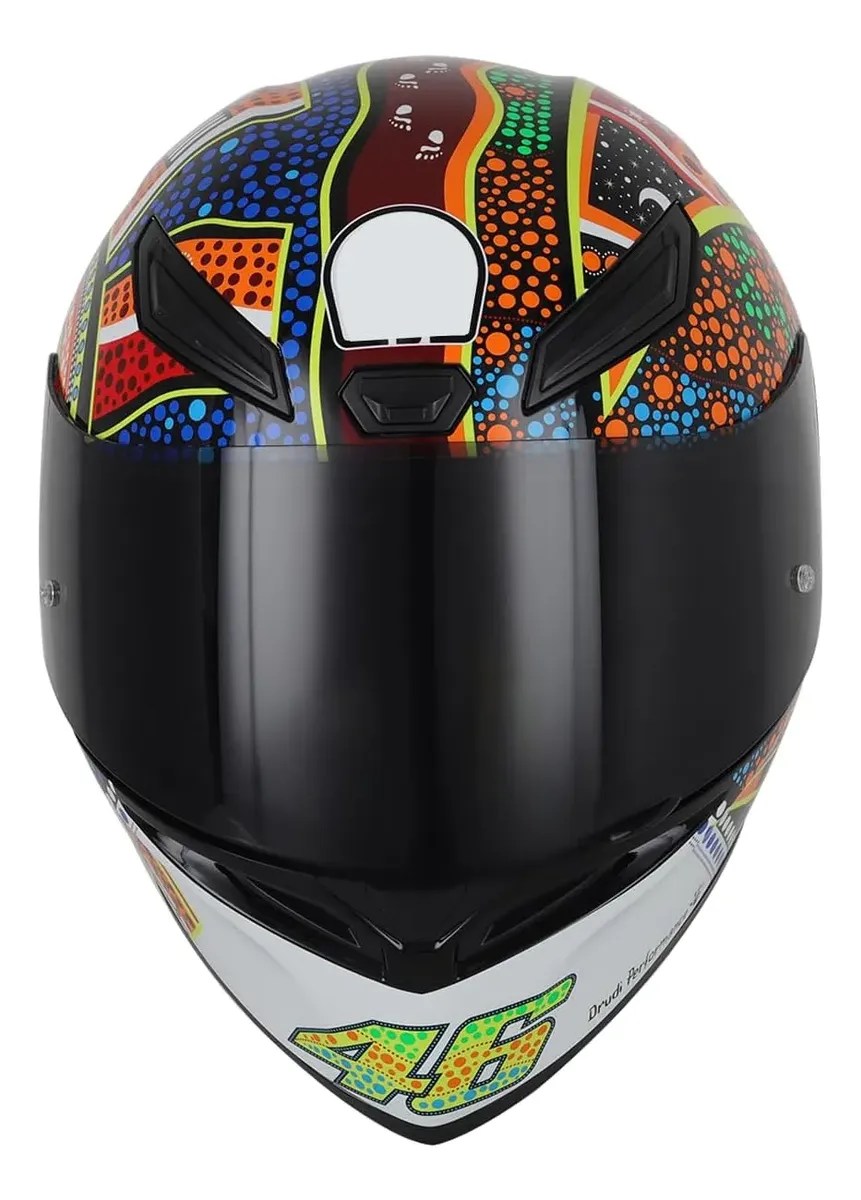 Mica AGV negra para uso diurno