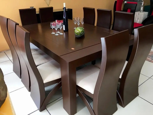 Comedor 10 Sillas Madera De Pino Comedores Moderno Mercado Libre