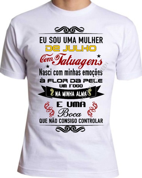 Camiseta mulher de julho com tatuagem Tattoo Week Rio 2020 Novas E Antigas Experiencias Apelo Pela Paz E Consideracao Pelo Proximo Rock Press