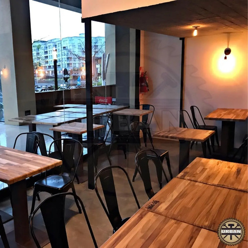 Mesas Bar Madera Maciza Hierro Ideal Bares Cervecerias Hoteles Restaurantes Equipamiento Comercial Mercado Libre