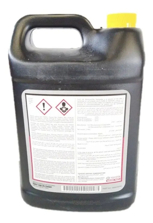 Anticongelante original toyota uso directo color rosa