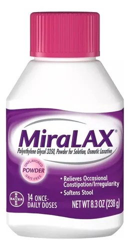 Miralax laxante en polvo 14 dosis importado de usa