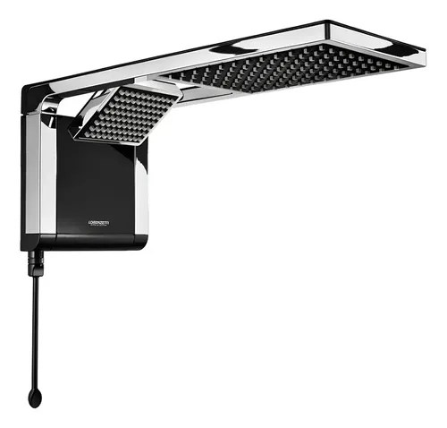 Chuveiro Eletrônico Lorenzetti Acqua Duo Ultra Preto/Cromado Pare...