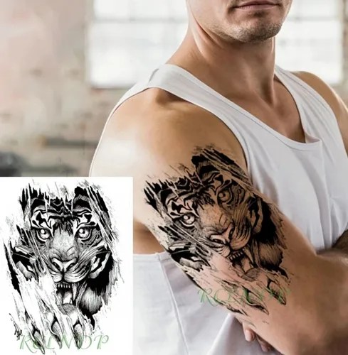 Tatuaje Temporal Realista Garra Tigre # Life In A Tattoo | Life_In_A_Tattoo 500_x_489_webp