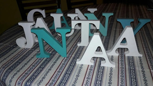 Letras O Nombres En Madera Pintadas O Con Diseno Mercado Libre