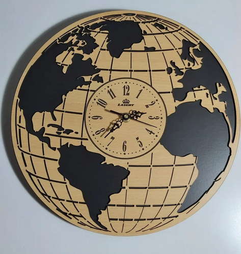 Reloj De Pared En Madera Calada Varios Disenos Mercado Libre