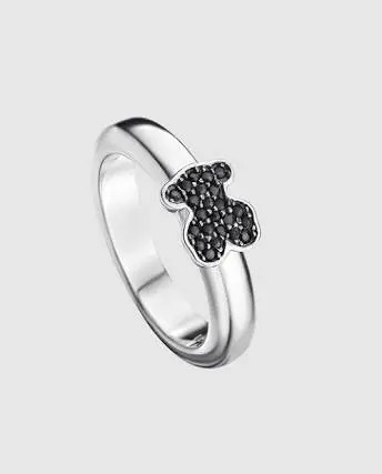 Anillo Tous Con Piedra Negra Joyas Y Relojes En Mercado