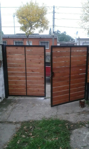 Portones Madera Y Hierro Varios Disenos Mercado Libre