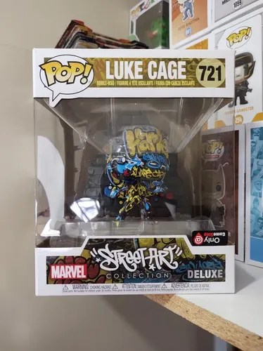Funko Pop Marvel Street Art Luke Cage Gamestop Exclusive Enque Los Pops