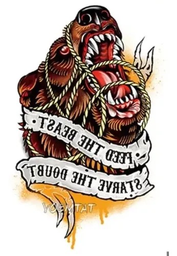 Tatuaje Temporal Realista Oso Furioso # Life In A Tattoo | Meses Sin Intereses 500_x_346_webp