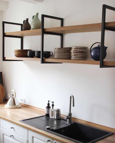 Repisa Para Cocina De Madera Y Herreria En Mercado Libre Mexico