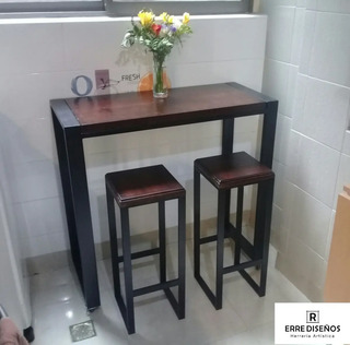 Mesa Tipo Barra Desayunador Madera En Mercado Libre Argentina