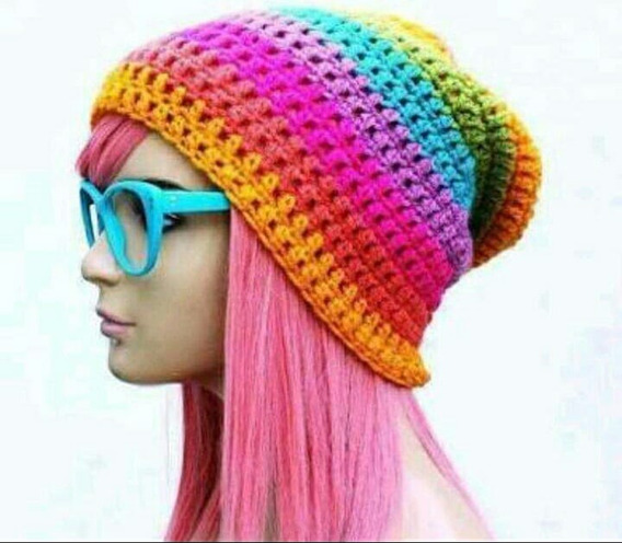 Gorro Caido Tejido A Crochet En Mercado Libre México