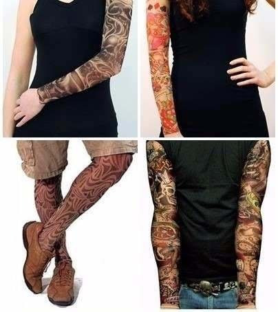 Blusa manga longa que parece tatuagem 1