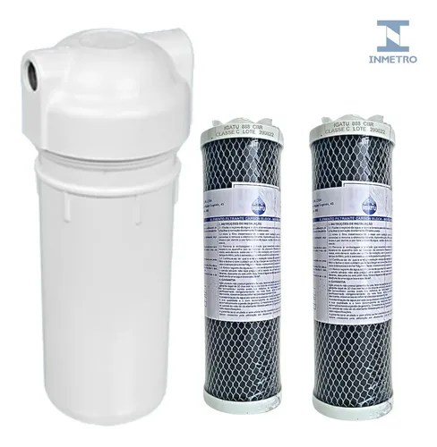 Filtro Água Completo Para Bebedouro Industrial Com 2 Refis Frete Grátis