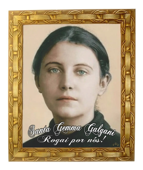 Santa Gemma Galgani Frases - Quadro Religioso Santa Gemma Galgani 30 X 25 Angelus Mercado Livre