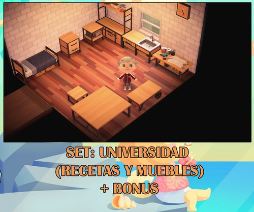 Set Universidad Recetas Muebles Bonus Animal Crossing Mercado Libre