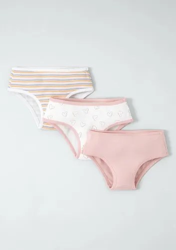 Kit Com 3 Calcinhas Infantil Em Algodão Hering Kids Parcelamento Sem