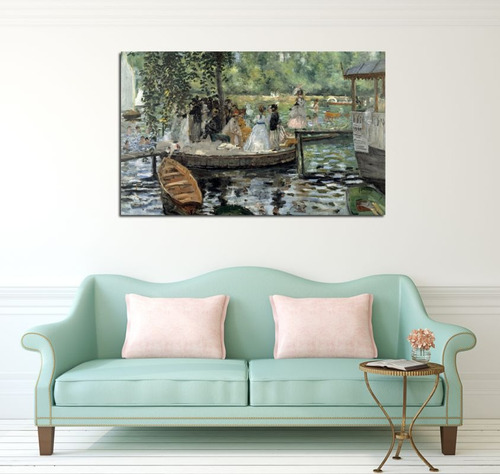 Cuadro 60x90cm Claude Monet Bain A La Grenouillere Envio Gratis
