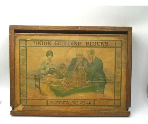 Union building blocks play set antique richter & kudolsta