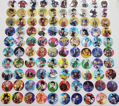 New 100 Tazos Dragon Ball Z Plete Set Pogs Toy Collection Figures Near Mint Ebay 