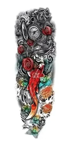 Tatuaje Temporal Brazo Completo Japónes # Life In A Tattoo | Life_In_A_Tattoo 500_x_243_webp