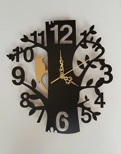 Reloj De Pared En Madera Calada Varios Disenos Mercado Libre
