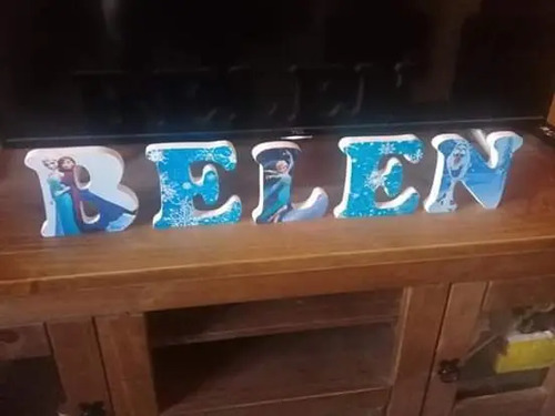Letras Decoradas En Madera Pintadas O Con Diseno Mercado Libre