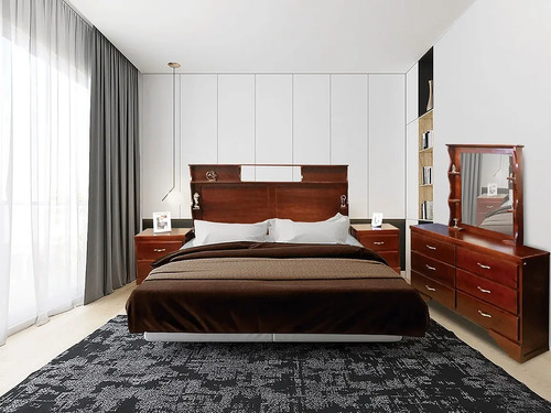 Cabecera Recamara King Size Madera Minimalista Modernas Mercado Libre