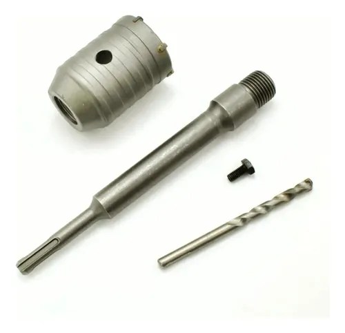 Broca pasamuros 60mm con adaptador 20cm sds plus p/ concreto