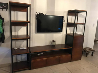 Mueble Madera Y Hierro Cajones Muebles Guardado Modulares En Mercado Libre Argentina