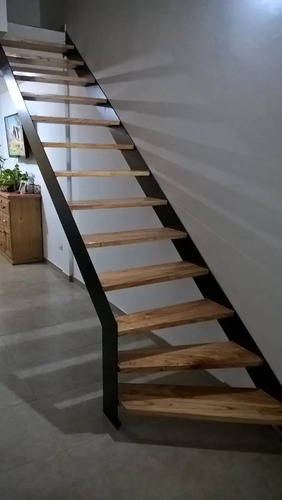 Escalera Madera Interior Diseno Simple Stuff Mercado Libre